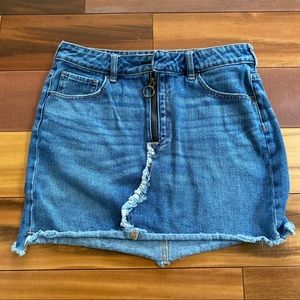 PacSun Distressed Denim Mini Skirt - Size 27